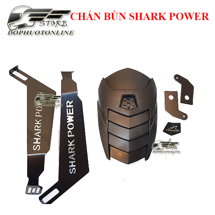 Bộ Chăn Bùn Shark Power - Chân Sắt Bản To Mẫu Mới 