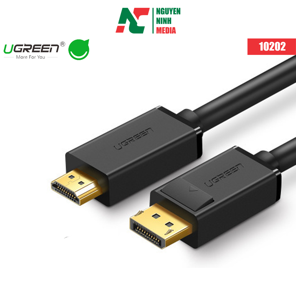 Cáp displayport to hdmi ugreen dp101 10202 dài 2 mét