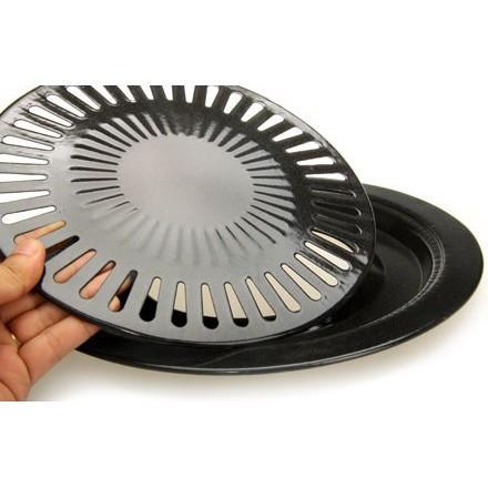 [HCM]Vỉ nướng inox dành cho bếp ga bếp từ Vỉ nướng inox hút mỡ cao cấp dạng tròn  Vỉ rán chống dính tháo lắp dễ dàng