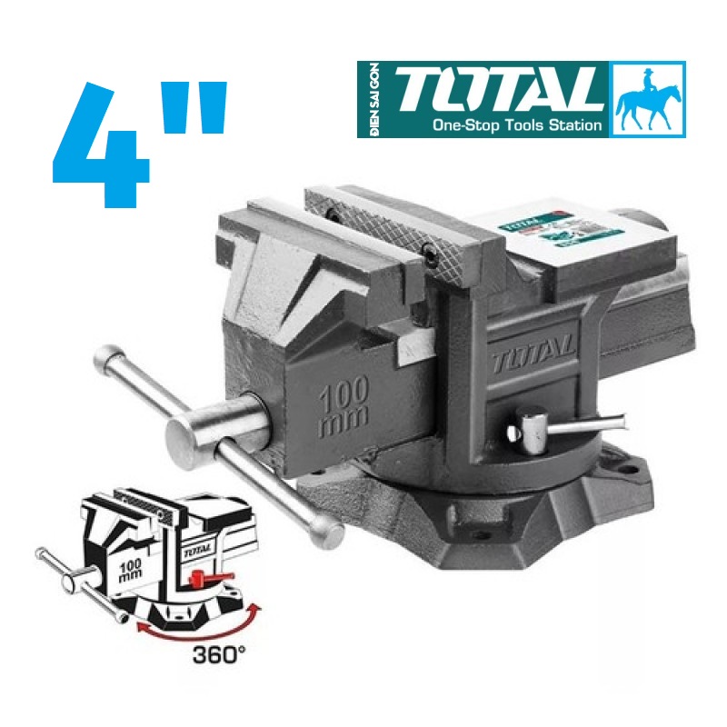 Êtô eto kẹp 4inch bench vice total tht6146 - tht6146 điện sài gòn hbv084