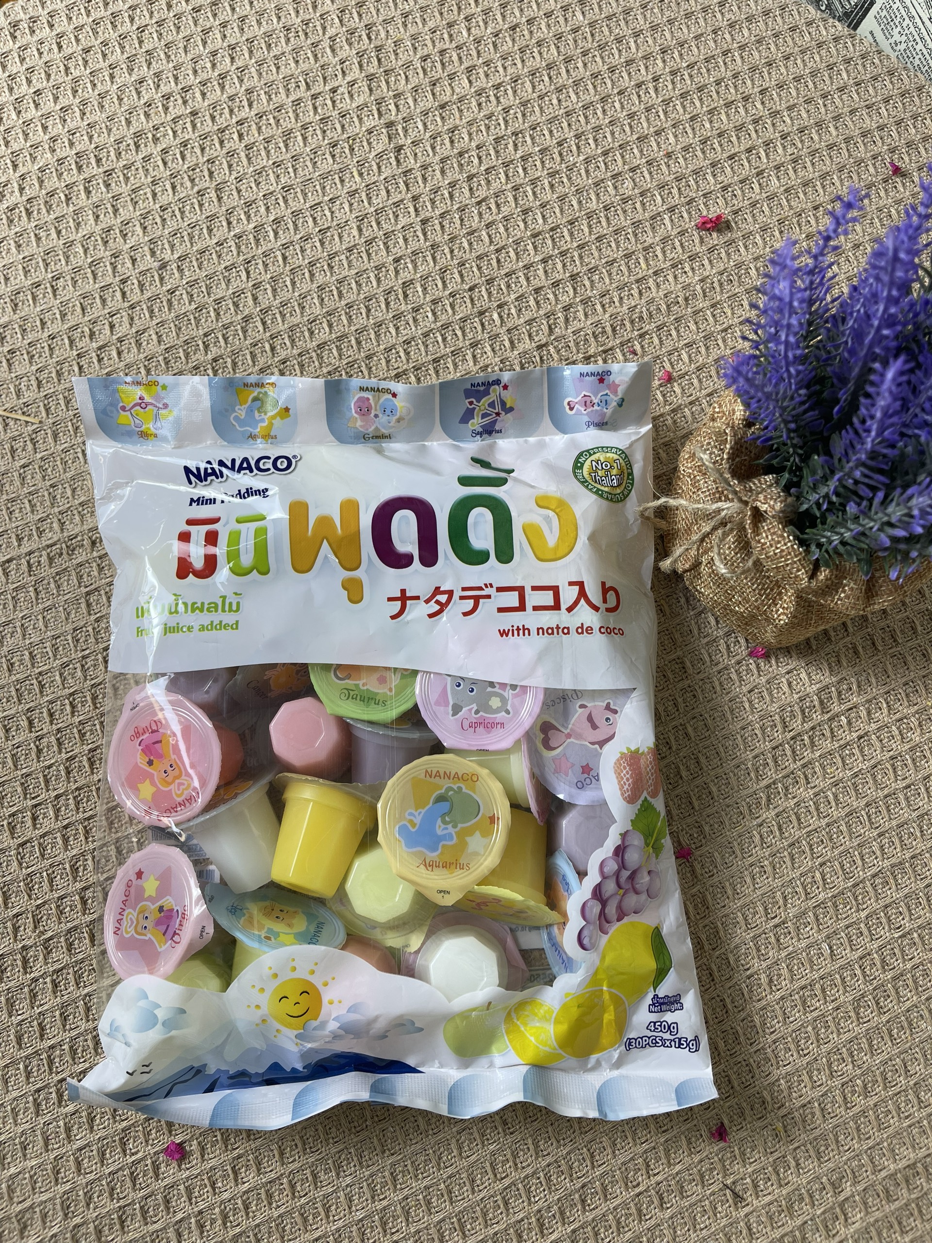 [ BỊCH 450G ] Thạch trái cây Pudding Nanaco Thái Lan [ BỊCH 750G ]