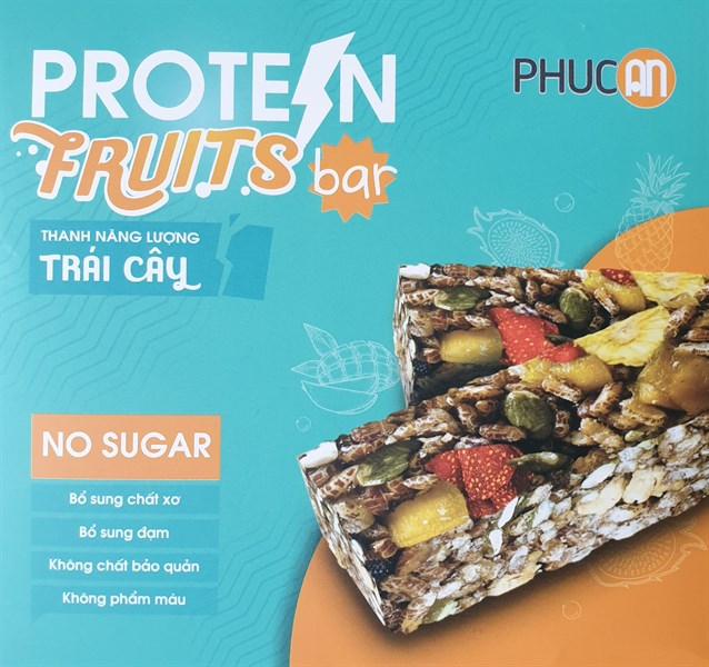 Thanh năng lượng trái cây ngũ cốc Phúc an hộp 110g