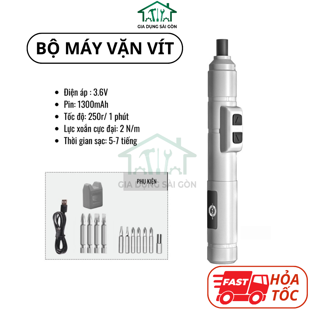 Máy vặn vít bắt siết bắn đinh ốc mini dùng pin bộ dụng cụ vít tô vít tua vít tuốc nơ dùng sửa laptop, máy tính