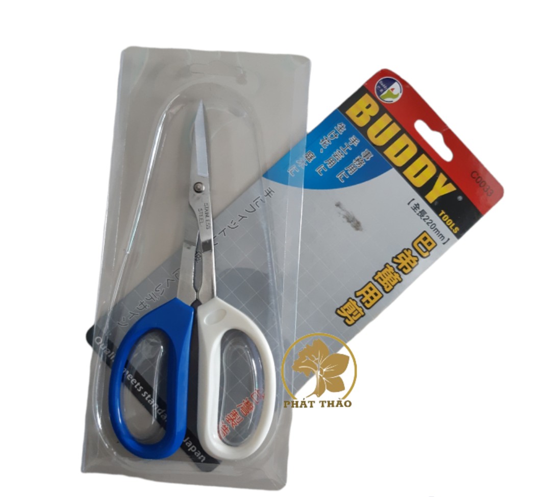 Kéo nhọn buddy - c0033 220mm stainless steel -japan