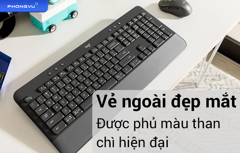 Bàn phím không dây Logitech K650 920-010955 | Vẻ ngoài đẹp mắt