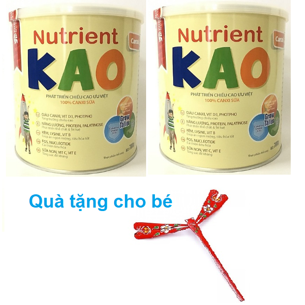 Combo 2 hộp Nutrient KAO 700 gr sữa tăng chiều cao cho trẻ 1 6 tuổi