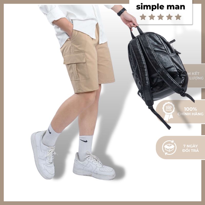 Quần short kaki túi hộp ống ngắn co giãn cao cấp SKK03