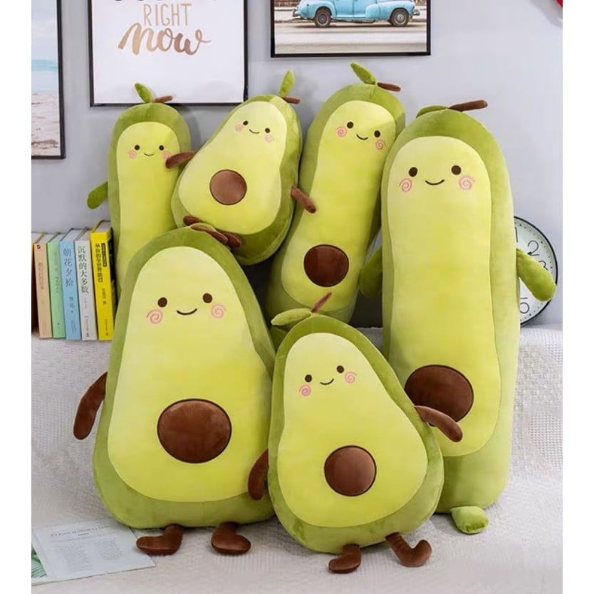 Gấu bông cao cấp hình trái bơ - cute, mềm mịn, gối ôm cao cấp, quà tặng cho bé