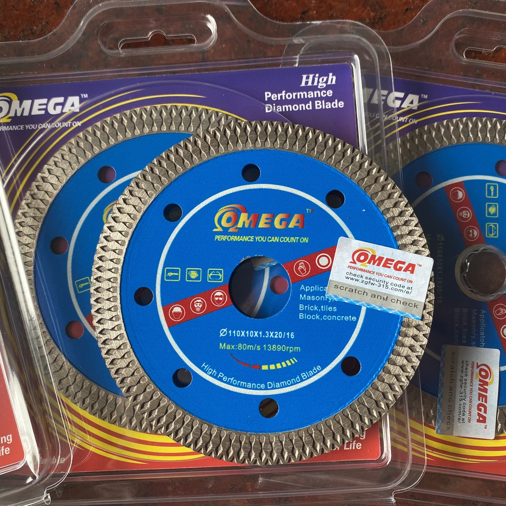 Lưỡi Cắt Gạch Men, Cắt Đá, Cắt Gạch Ngói Gốm Sứ omega Xanh Loại 1