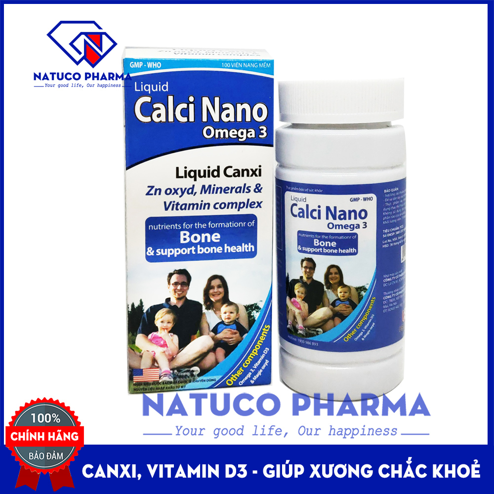 Viên uống canxi Liquid Calcium Nano - Bổ sung Canxi