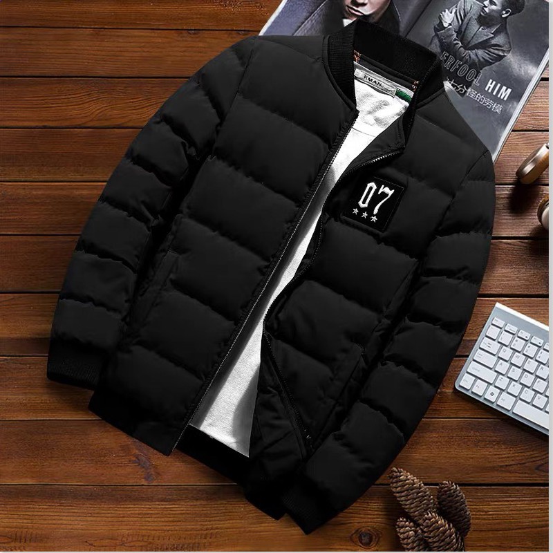 ÁO KHOÁC PHAO NAM BOMBER TRẺ TRUNG CÁ TÍNH CHẦN BÔNG 3 LỚP CỰC ẤM Zenko MJK 019
