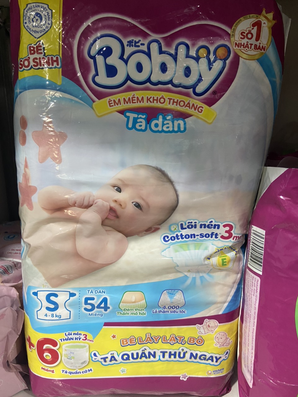 Tã Dán BOBBY S54 (4-8kg) - HSD luôn mới