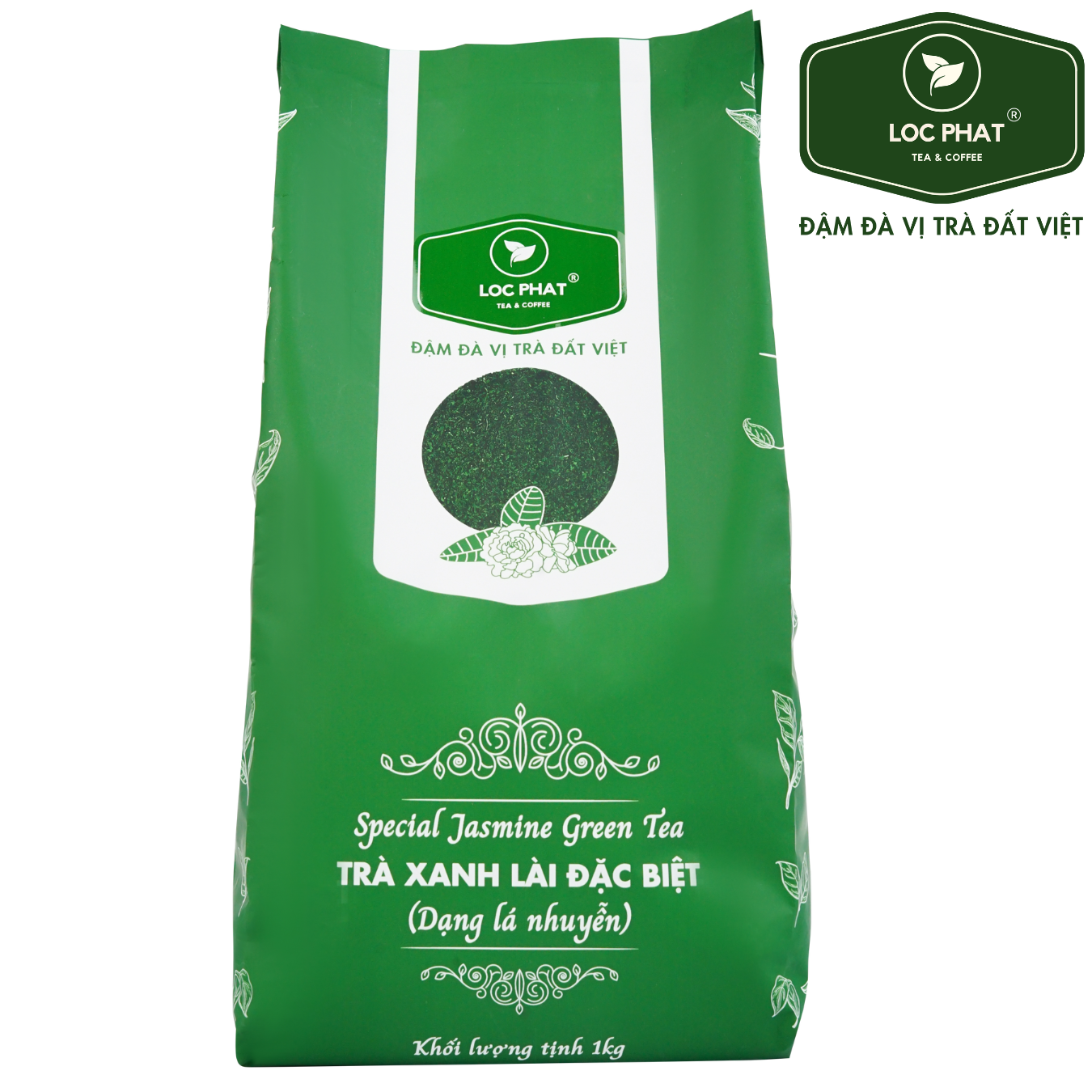 Trà xanh lài đặc biệt dạng lá nhuyễn lộc phát 1kg