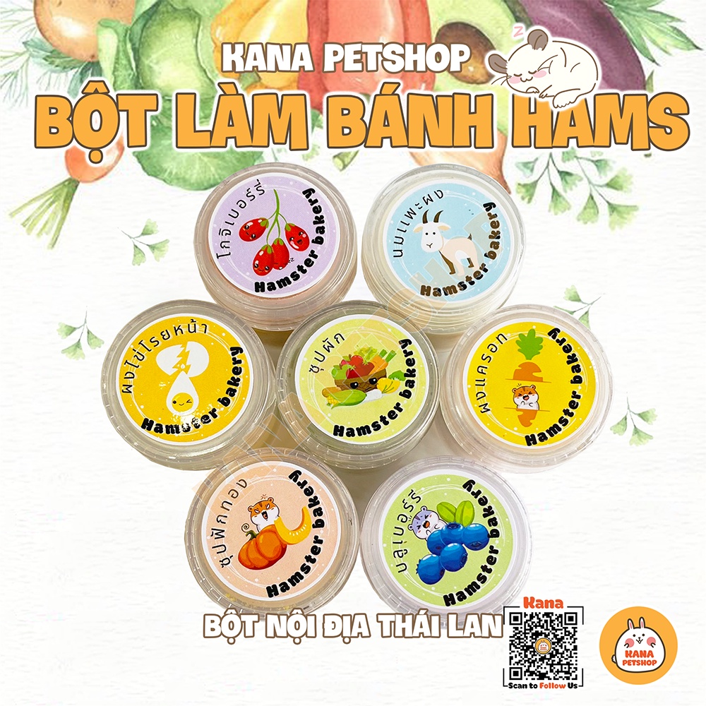Bột làm bánh hamster 🐹freeship🐹 bột trái cây thái lan làm bánh thức ăn dặm dinh dưỡng cho hamster, sóc, sóc bay úc