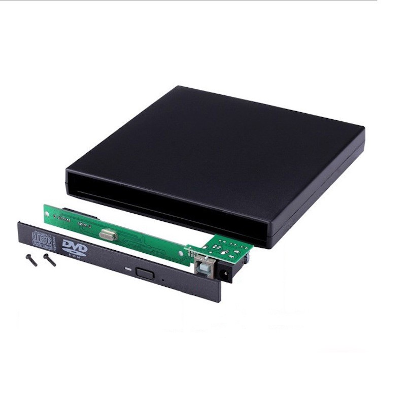 Hộp box dvd đựng ổ đĩa dvd laptop gắn ngoài qua cổng usb - box dvd gắn ngoài box dvd laptop 9.5inch hoặc 12.7mm