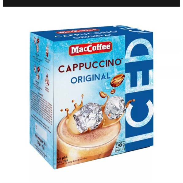 Cà phê Capuchino Maccoffee (Hộp 10 gói x 19G) Giá tốt