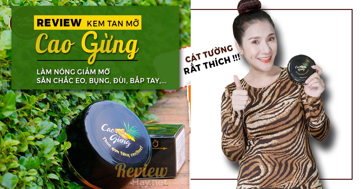 CAO GỪNG CÁT TƯỜNG đánh tan mỡ bụng mỡ đùi