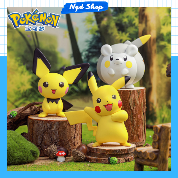 Mô Hình Pikachu Dễ Thương, Lovely Pokemon Chính Hãng Langbowang