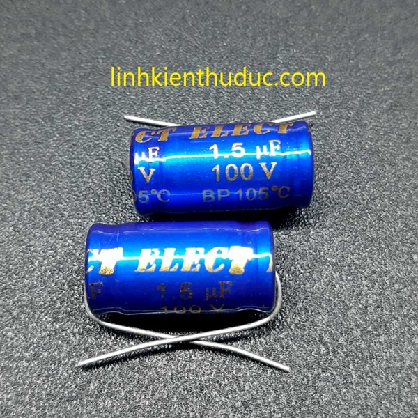 Tụ cản treble elect 1.5uf 100v