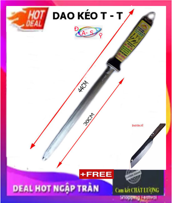 Cây mài dao nhà bếp đen dẹt