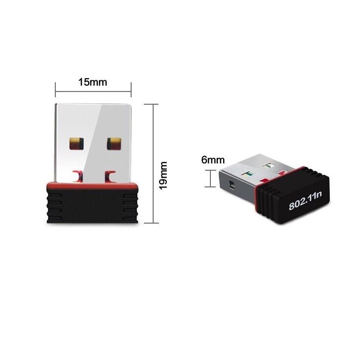 [ AE Nhanh Tay  ] SB thu Wifi 802.11n Cho Máy Bàn Cón Anten Thiết bị thu wifi cho máy tính bàn hoặc máy tính xách tay tốc độ 150Mb mạnh nhất  USB thu Wifi 802.11n có Anten.