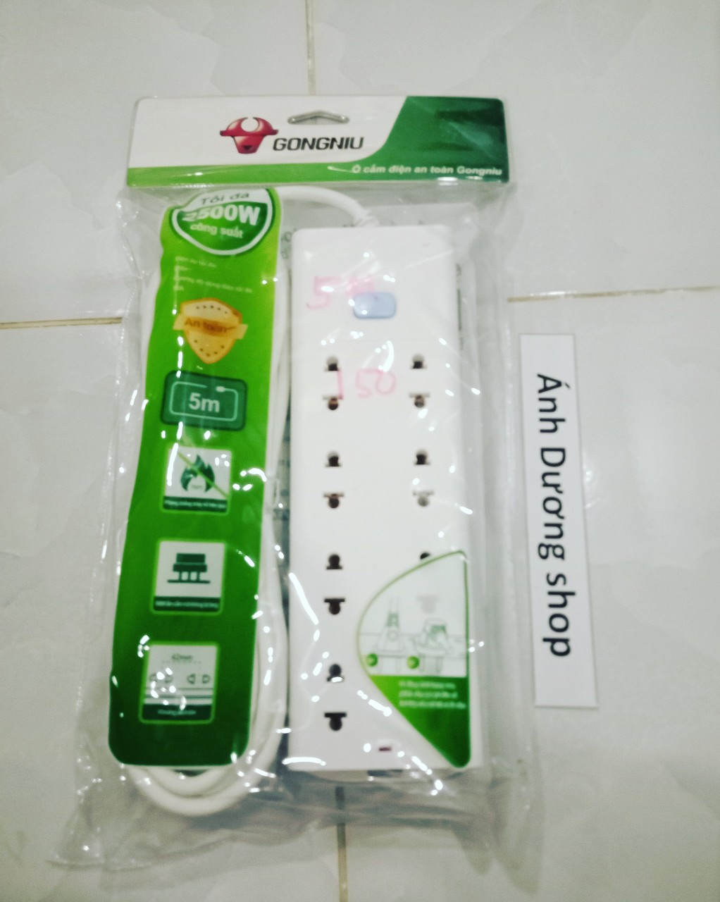 Ổ cắm điện Gongniu 3-5m