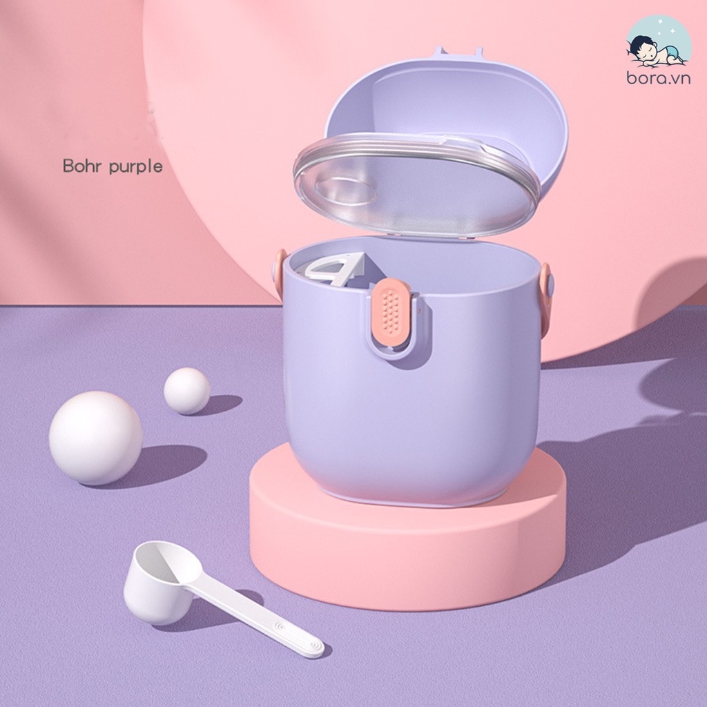 Hộp đựng sữa bột tiện dụng cho bé khi đi chơi du lịch đựng 255g sữa bột