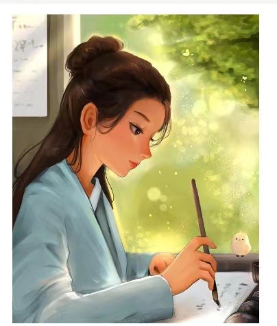 Tranh tô màu theo số CÓ KHUNG 40x50 cm hình cô gái