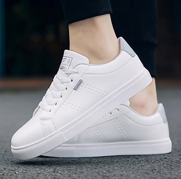 Giày Sneaker thể thao Udany Giày thể thao nam đế bệt trắng ghi GNS018