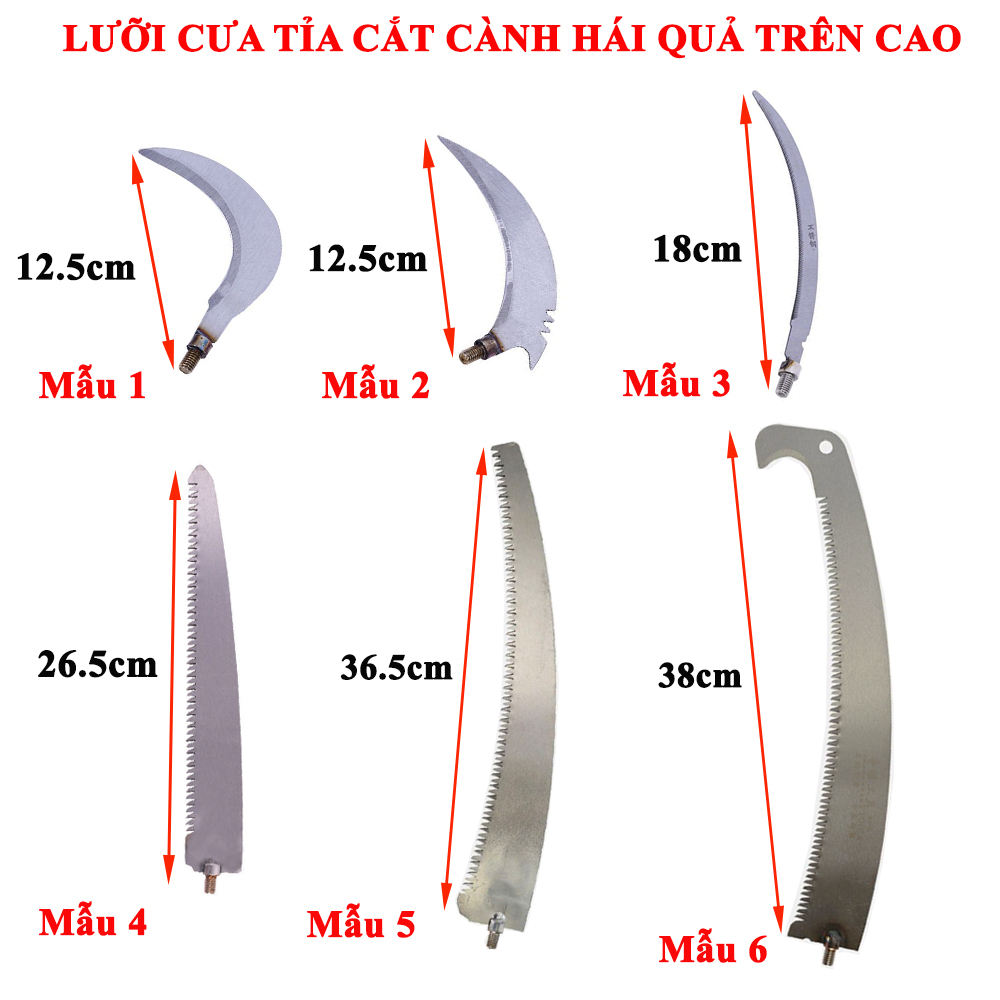 Lưỡi cưa cắt tỉa cành, hái quả trên cao đa năng
