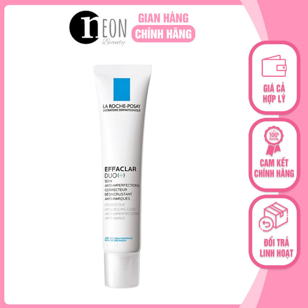 Kem dưỡng giảm mụn ngăn ngừa vết thâm và ngăn mụn tái phát La roche-Posay Effaclar Duo+ 15ml