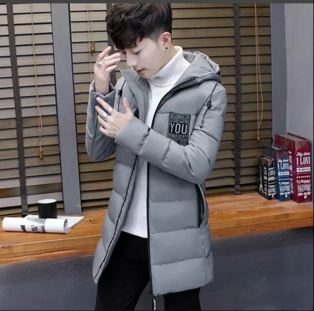 Áo Phao Nam Chống Gió , Chống Nước Giữ Ấm Mùa Đông Cực Tốt Form Dài Kiểu Hàn Quốc