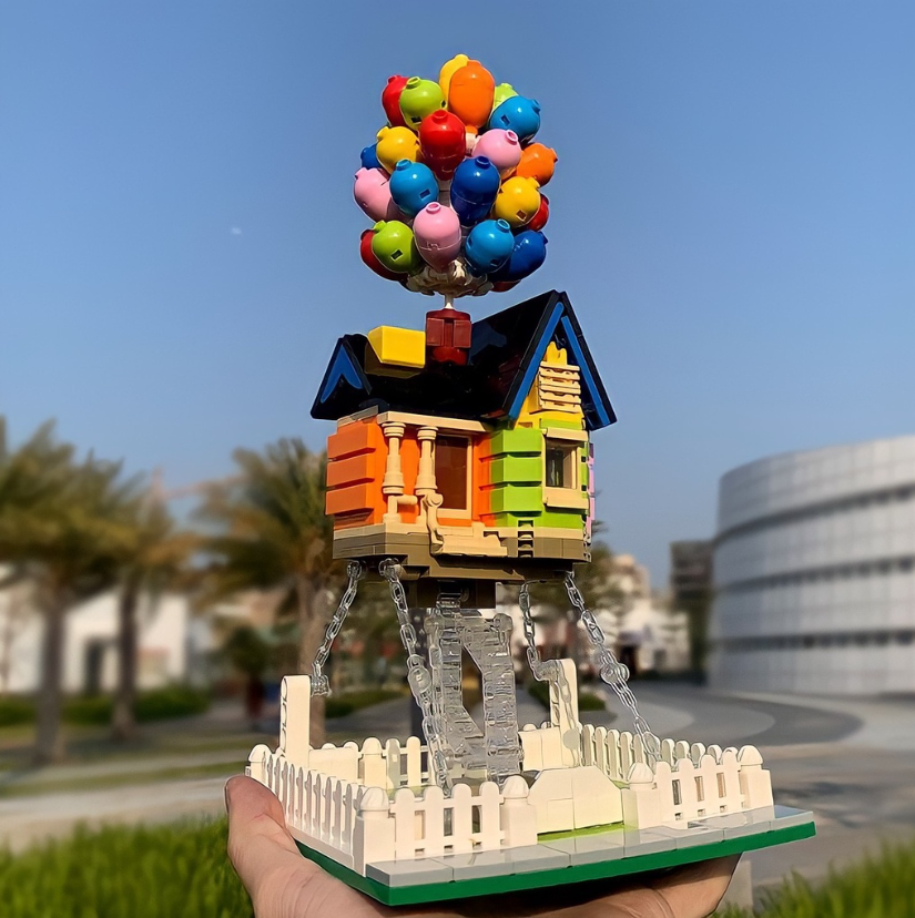 Fly House balloon house building toys 555 PCs-creative toys for baby