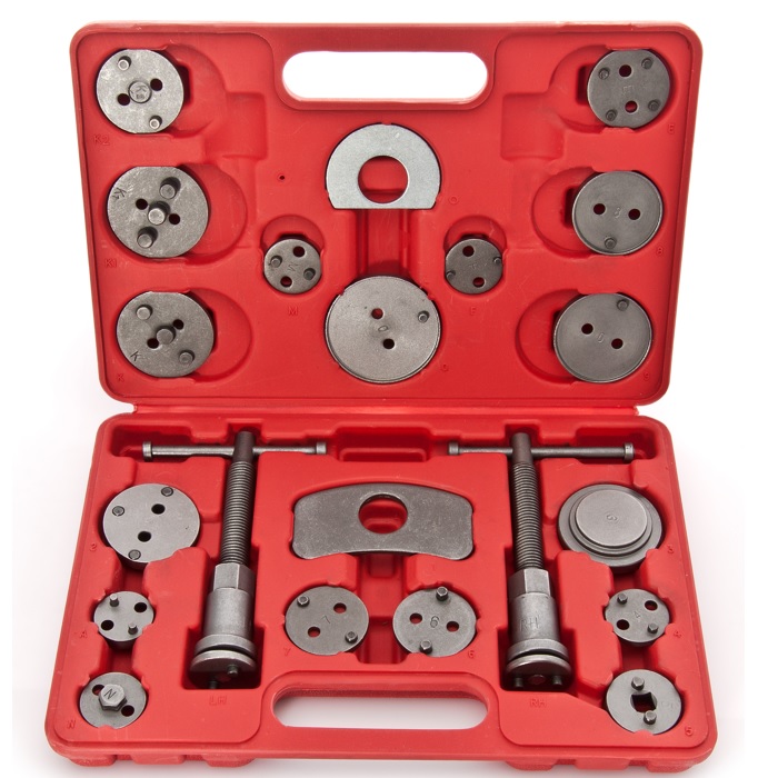 Cảo ép piston thắng đĩa 22 chi tiết | Dụng cụ ép piston heo dầu cho các loại xe ô tô-Thay má phanh trước hoặc sau một cách dễ dàng