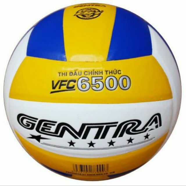 Bóng chuyền GENTRA da PU tiêu chuẩn thi đấu - VFC 6500 tặng kim bơm túi lưới