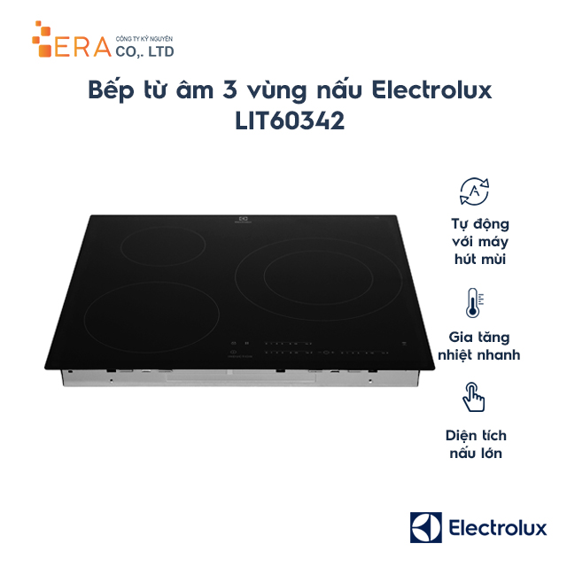 Bếp từ âm 3 vùng nấu electrolux lit60342