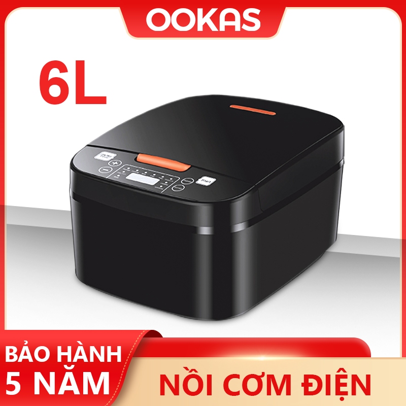 OOKAS Nồi cơm điện thông minh Nồi cơm điện công suất lớn 4L 6L có thời gian đặt trước Nồi cơm điện nồi cơm lớn