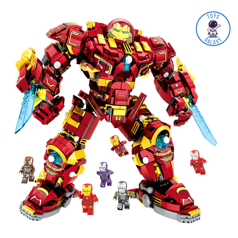 Đồ Chơi Lắp Ráp Kiểu LEGO HulkBuster Iron Man MK44 Phiên Bản Kiếm Laser Mô