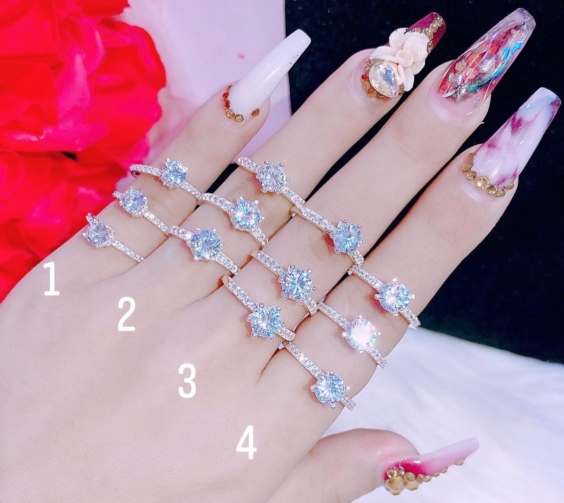 Nhẫn bạc ta đính đá cao cấp tk5