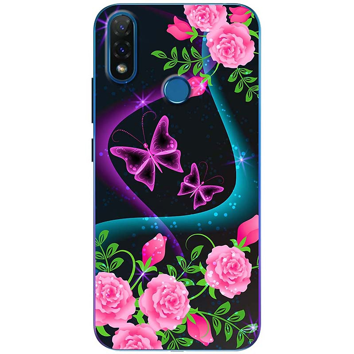 [HCM]Ốp lưng dành cho Vsmart Joy 2+ mẫu Bướm tím xanh