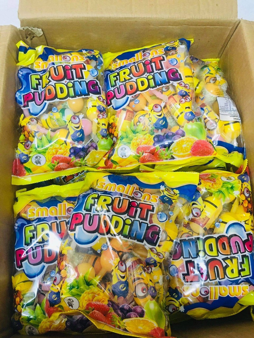 Thạch rau câu trái cây Fruit Pudding Minions