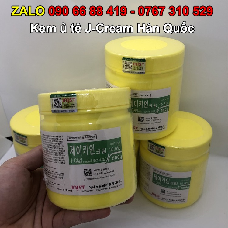 Kem ủ tê j-cream hàn quốc 15.6% - kem ủ tê nặn mụn, kem ủ tê vàng, ủ tê da mặt, ủ tê tiêm filler, kem tê jcream hàn