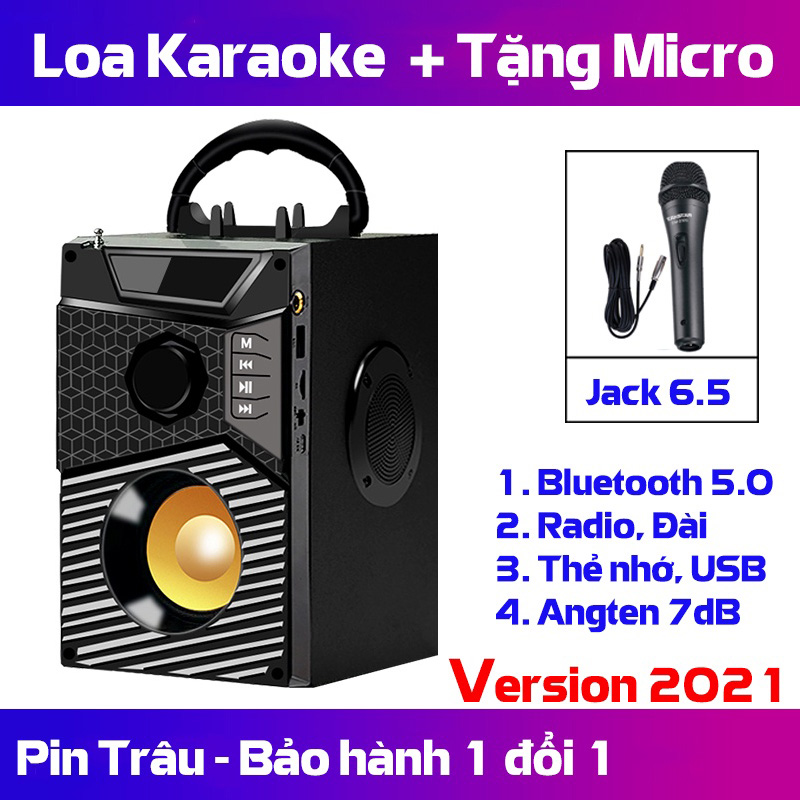 Loa bluetooth karaoke, loa kéo karaoke công suất lớn, loa di động thông minh, loa bluetooth karaoke mini cầm tay - Top 5 mẫu loa Karaoke bán chạy nhất 2021, Bảo hành Uy Tín 1 Đổi 1 + Tặng kèm Mic