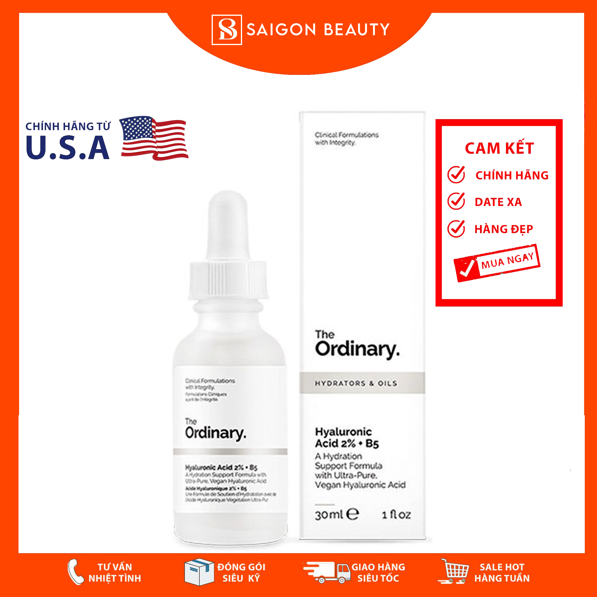 [HCM]Serum The Ordinary Hyaluronic Acid 2% + B5 (30ml)