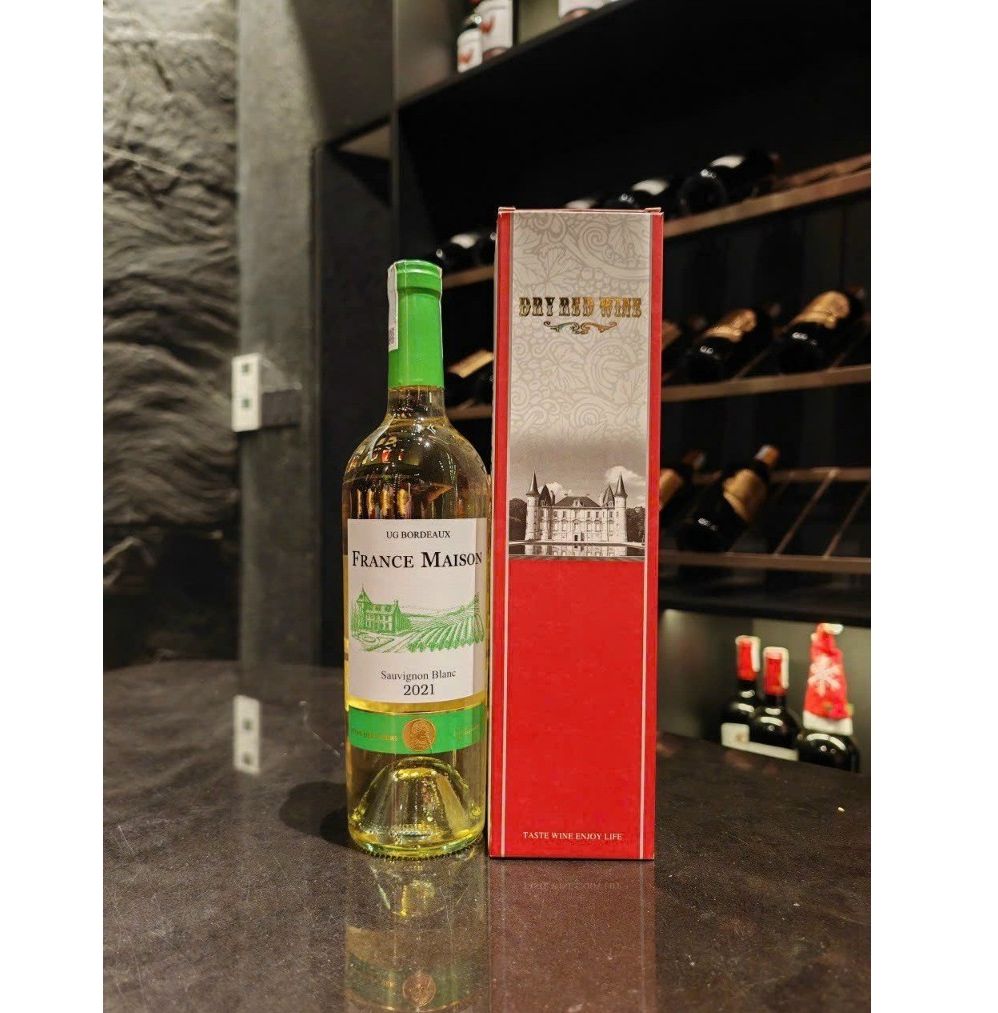 Vang trắng Pháp France Maison 750 ml - vang trắng