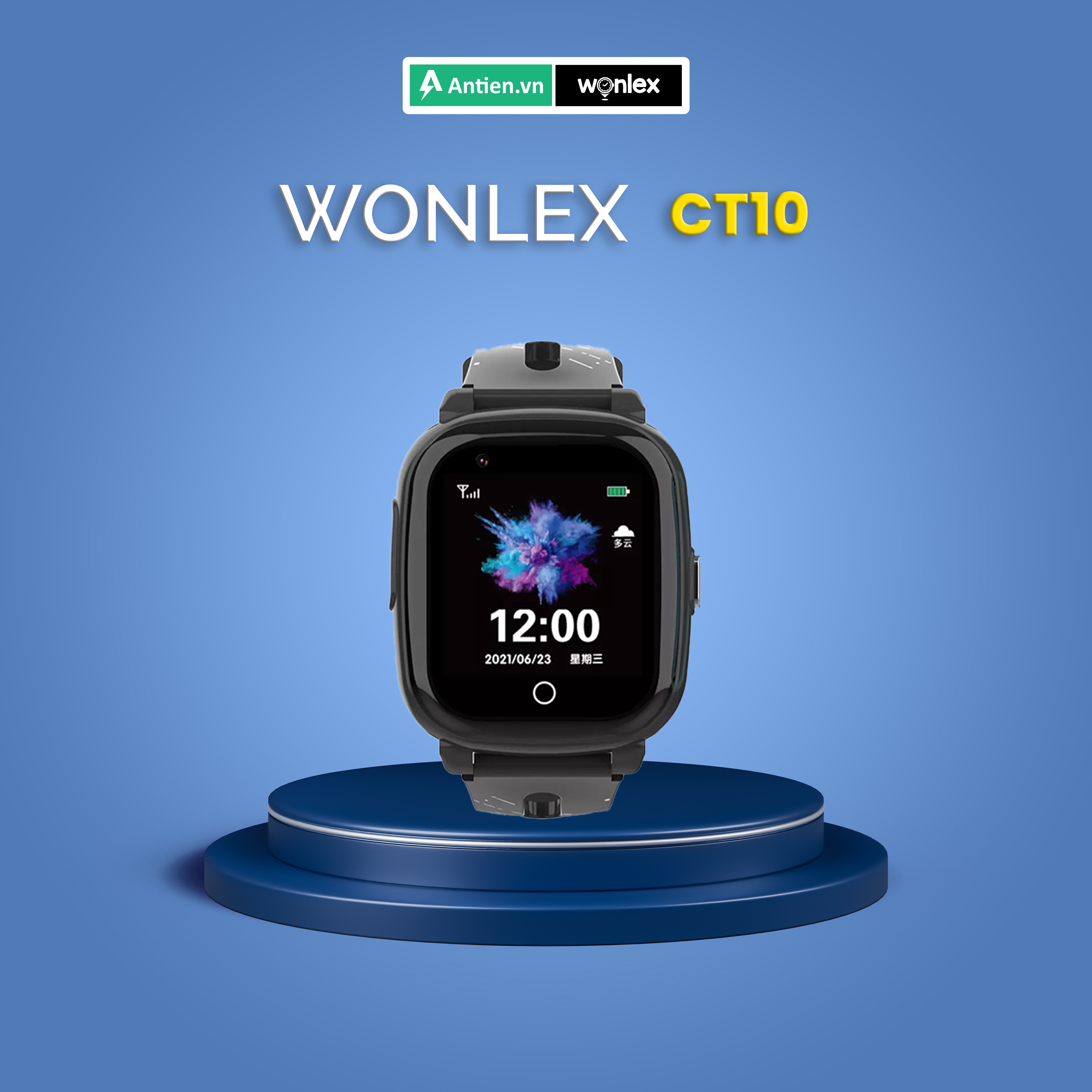 Đồng hồ định vị GPS nghe gọi 2 chiều cho trẻ em Wonlex CT10 chính hãng BH