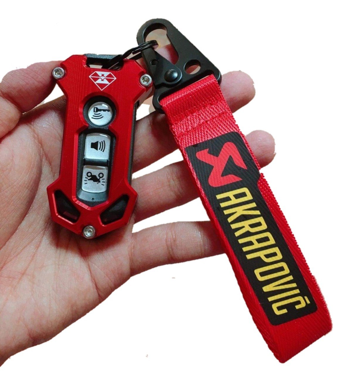 Ốp chìa khóa spirit smartkey Honda SH, SH mode, PCX 3 nút bấm kèm móc khóa thời trang