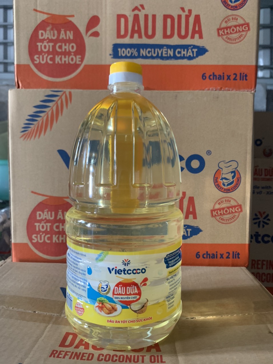 Dầu dừa cooking oil Vietcoco - DẦU ĂN chai 2 lít