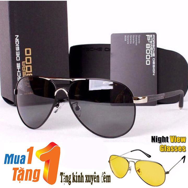 Kính mắt nam Tặng kính đi đêm