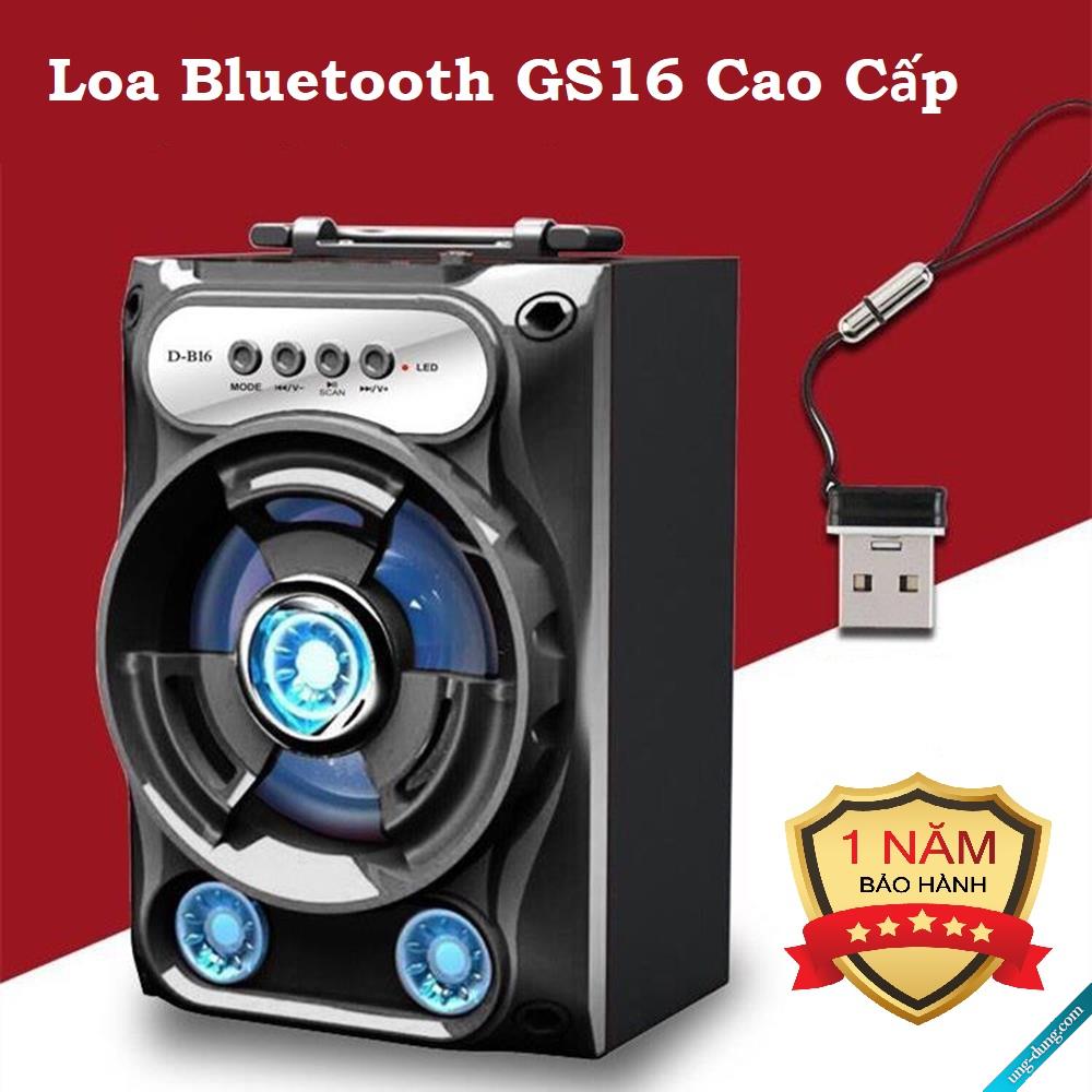 Loa Kéo Bluetooth Karaoke, Loa Vi Tính, Loa Bluetooth Extra Bass GS16 Kiểu Dáng Hiện Đại Cá Tính, Âm Bass Êm Âm Thanh Cực Hay, Công Suất Đại 10W, Bluetooth V4.0 Kết Nối 10m - GIÁ TỐT, Hàng Chất Lượng, Lỗi 1 Đổi 1.